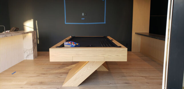 MODERN TULUM WHITE OAK POOL TABLE - Image 3