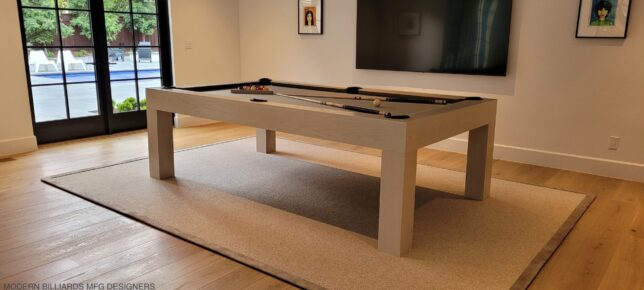 MODERN POOL TABLE, OAK WHITEWASH - Image 6