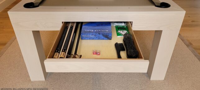 MODERN POOL TABLE, OAK WHITEWASH - Image 7