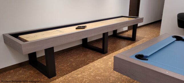 Riviera Oak Contemporary Steel II Modern Pool Table - Image 6