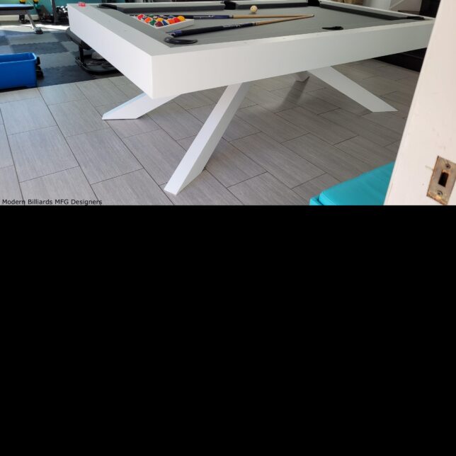 Modern White Spider Pool Table Billiards - Image 4