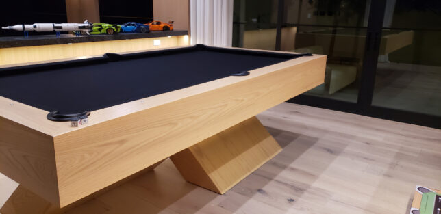 MODERN TULUM WHITE OAK POOL TABLE - Image 11