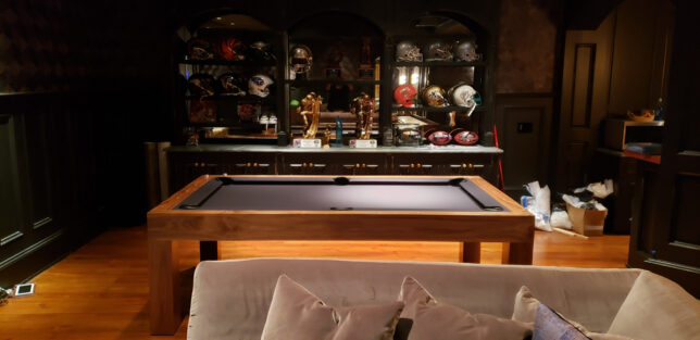 MODERN POOL TABLES WALNUT WOOD LACQUER - Image 8