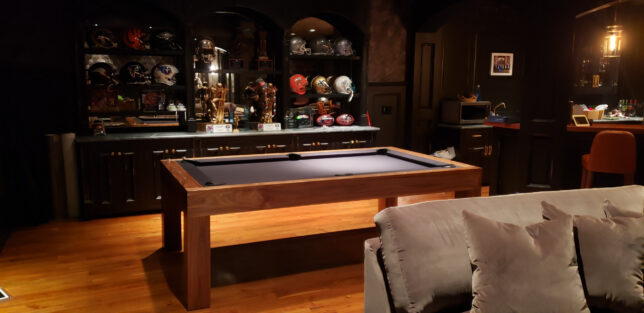 MODERN POOL TABLES WALNUT WOOD LACQUER - Image 6