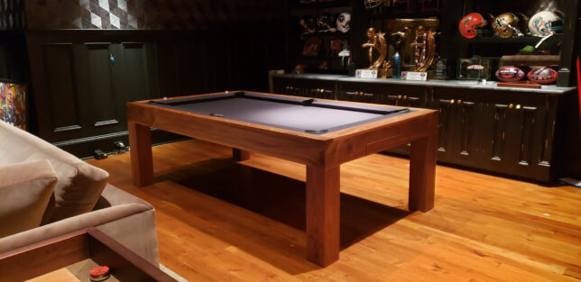 MODERN POOL TABLES WALNUT WOOD LACQUER