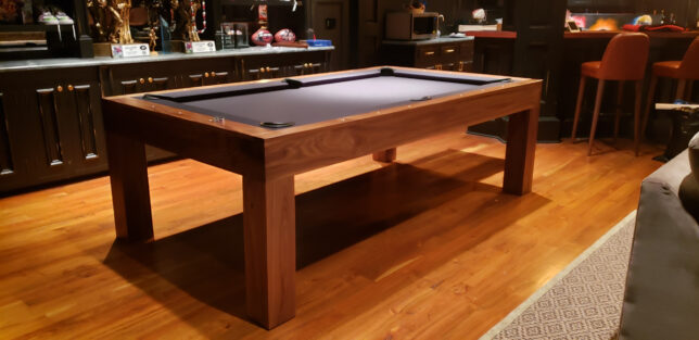 MODERN POOL TABLES WALNUT WOOD LACQUER - Image 3