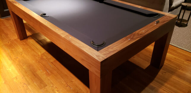 MODERN POOL TABLES WALNUT WOOD LACQUER - Image 2