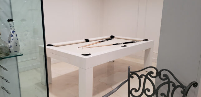 MODERN WHITE PEARL POOL TABLE II