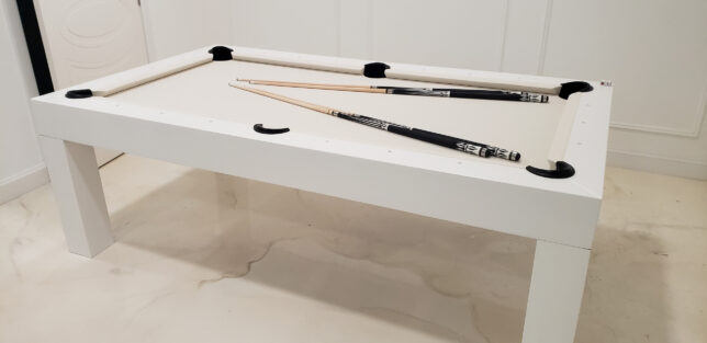 MODERN WHITE PEARL POOL TABLE II - Image 4