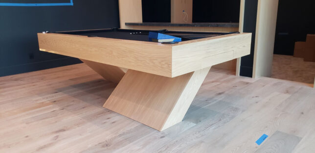 MODERN TULUM WHITE OAK POOL TABLE - Image 6