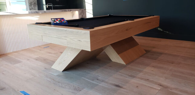 MODERN TULUM WHITE OAK POOL TABLE - Image 2