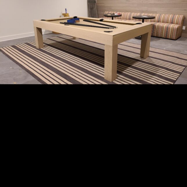 MODERN OAK BILLIARDS TABLE