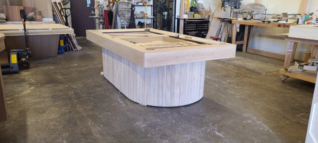 MODEL MODERN POOL TABLE FINNLEY RIFT WHITE OAK COMING SOON