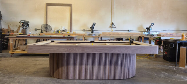 MODEL MODERN POOL TABLE FINNLEY RIFT WALNUT COMING SOON - Image 4