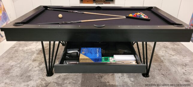 MODERN POOL TABLE, DAUPHINE STEEL - Image 6
