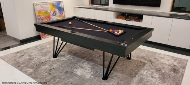 MODERN POOL TABLE, DAUPHINE STEEL - Image 4