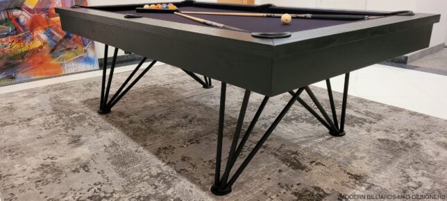 MODERN POOL TABLE, DAUPHINE STEEL - Image 2