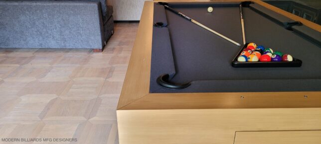MODERN POOL TABLE, MODERN HONEY DRAWER - Image 3