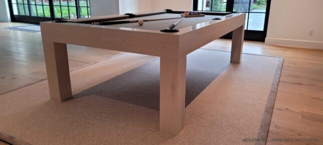 MODERN POOL TABLE, OAK WHITEWASH - Image 2