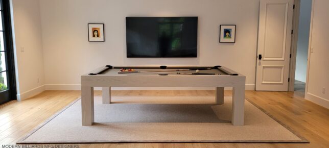 MODERN POOL TABLE, OAK WHITEWASH - Image 5