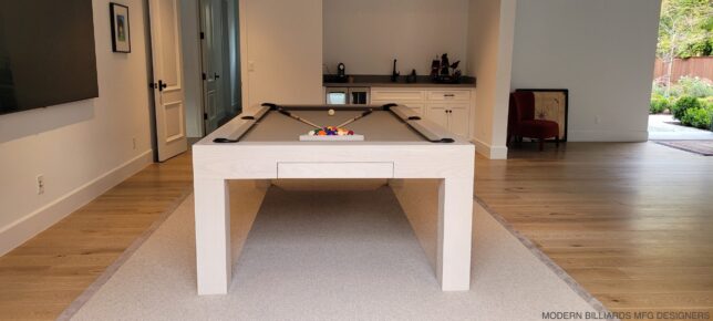 MODERN POOL TABLE, OAK WHITEWASH - Image 3