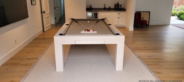 MODERN POOL TABLE, OAK WHITEWASH - Image 4