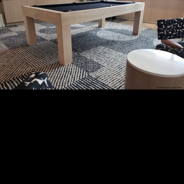 Modern White Oak Pool Table - Image 3
