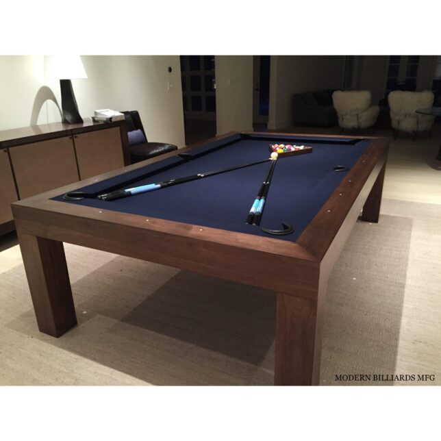 Modern American Dark Walnut Pool Table - Image 3