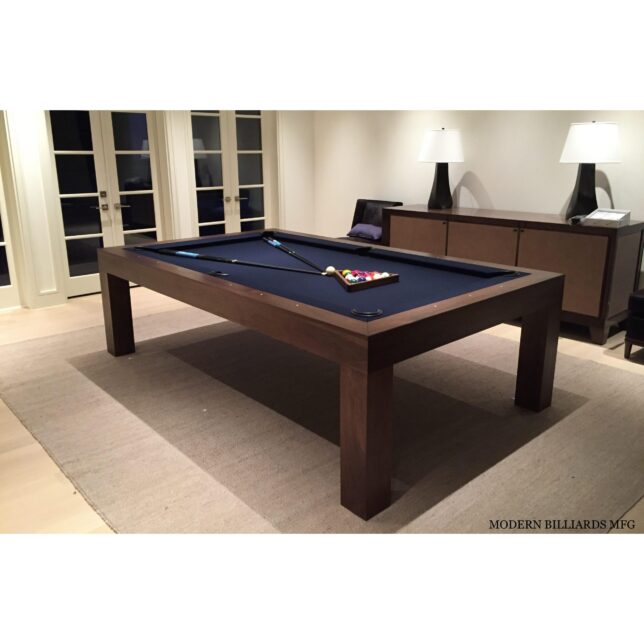 Modern American Dark Walnut Pool Table - Image 2
