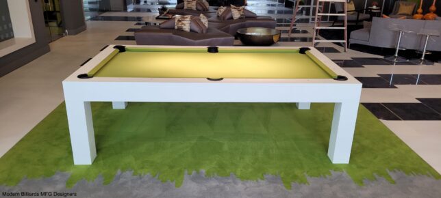 Modern Pool Table, Modern Matte White (Copy) - Image 3