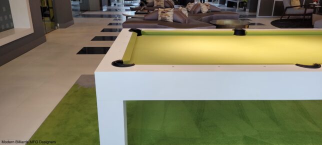 Modern Pool Table, Modern Matte White (Copy) - Image 6