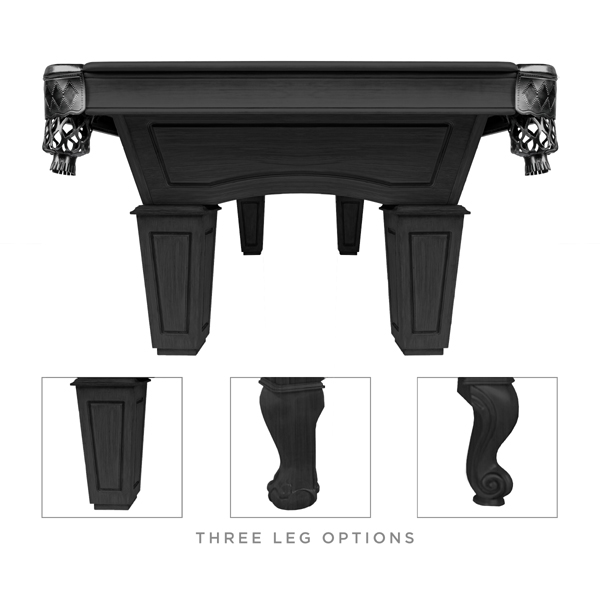 Traditional Ash Black Pool Table - Image 2