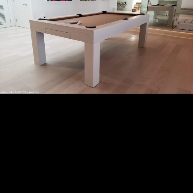 Modern White Wash Pool Table - Image 2