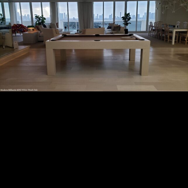 Modern White Wash Pool Table - Image 8
