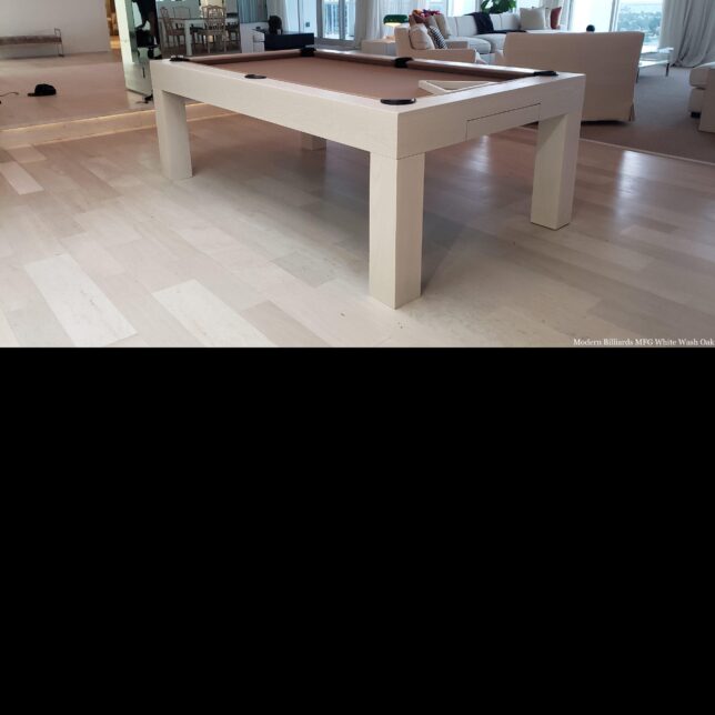 Modern White Wash Pool Table - Image 3