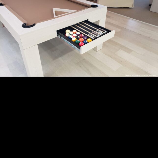 Modern White Wash Pool Table - Image 4