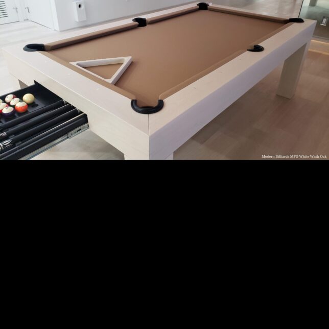 Modern White Wash Pool Table - Image 6
