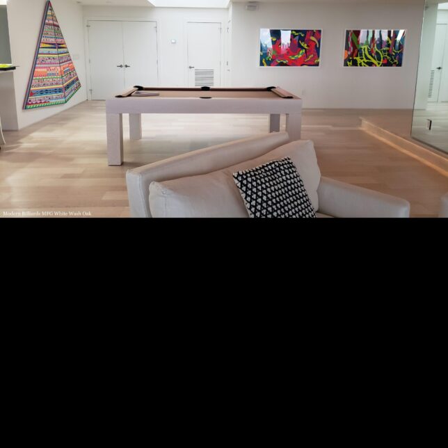 Modern White Wash Pool Table - Image 7