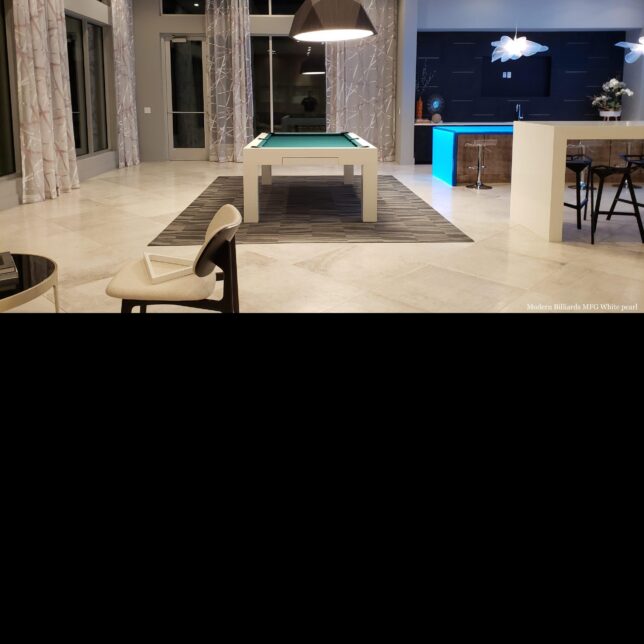Modern White Pool Table