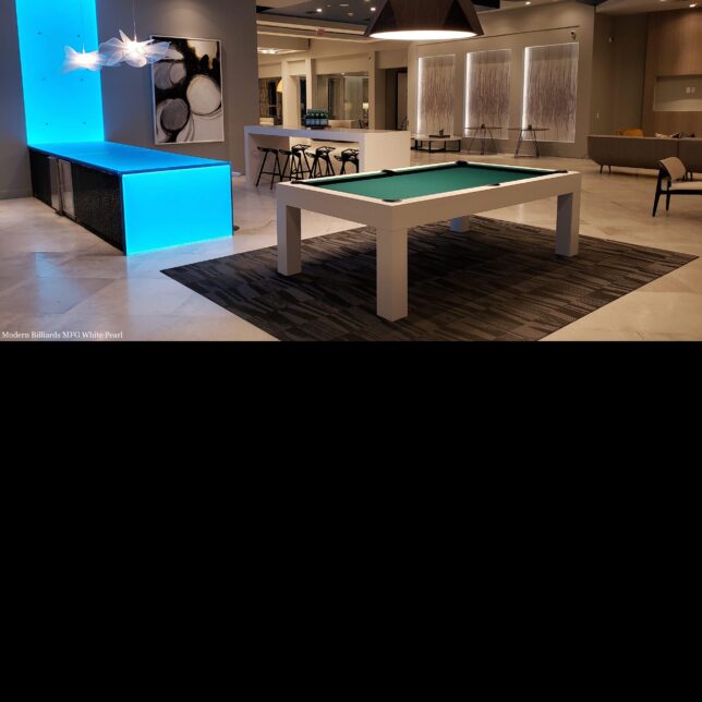Modern White Pool Table - Image 4