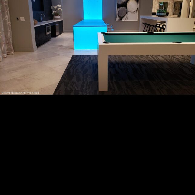 Modern White Pool Table - Image 5