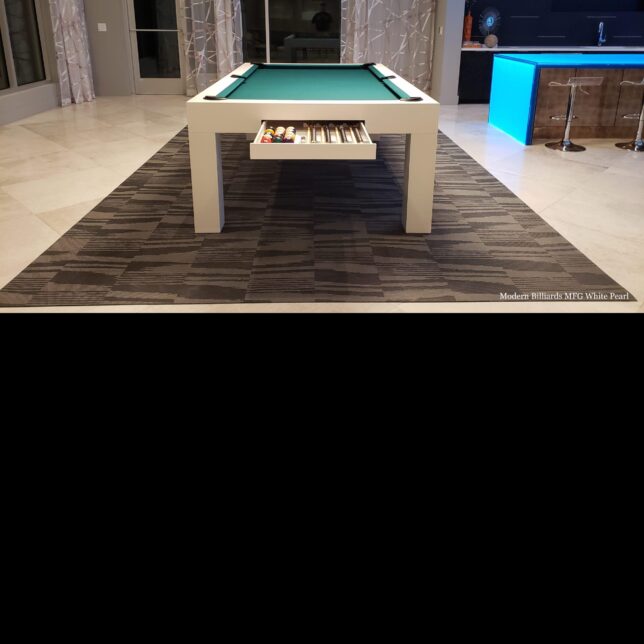 Modern White Pool Table - Image 6