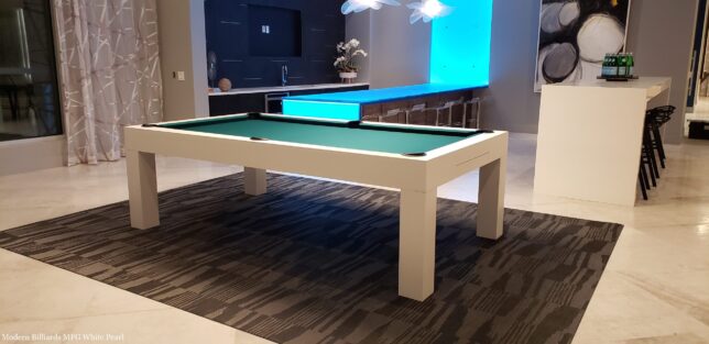 Modern White Pool Table - Image 8