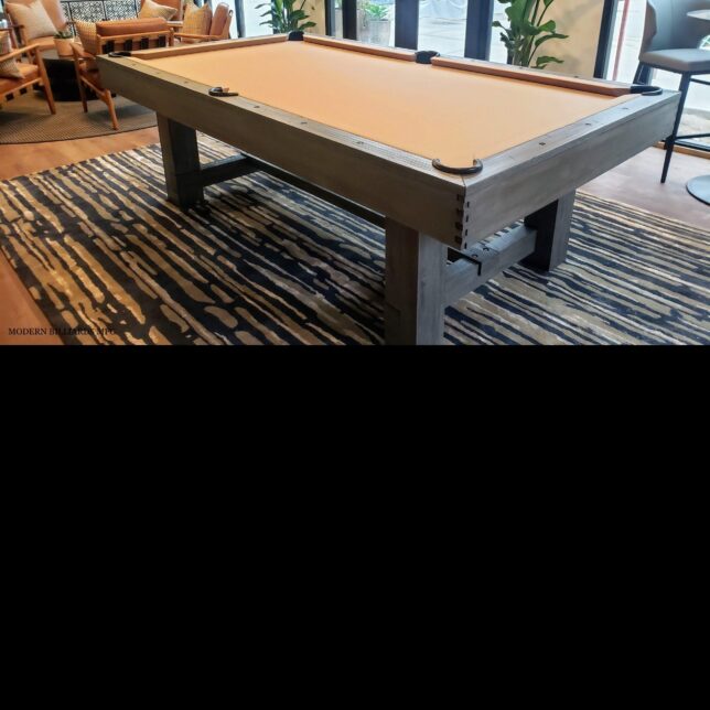 Modern Tahoe Grey Pool Table
