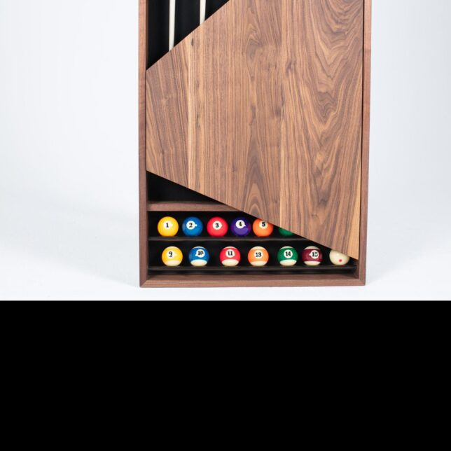 Modern Walnut Wall Rack - Image 6