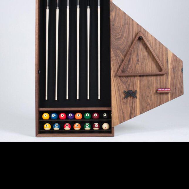 Modern Walnut Wall Rack - Image 5