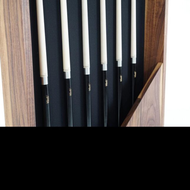 Modern Walnut Wall Rack - Image 4
