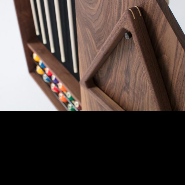 Modern Walnut Wall Rack - Image 3