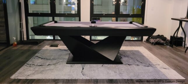 Modern Pool Table Origami Black