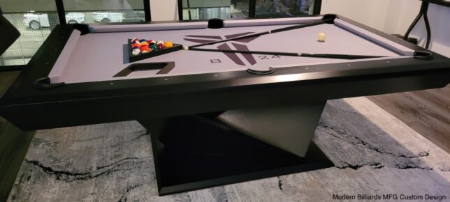 Modern Pool Table Origami Black - Image 4